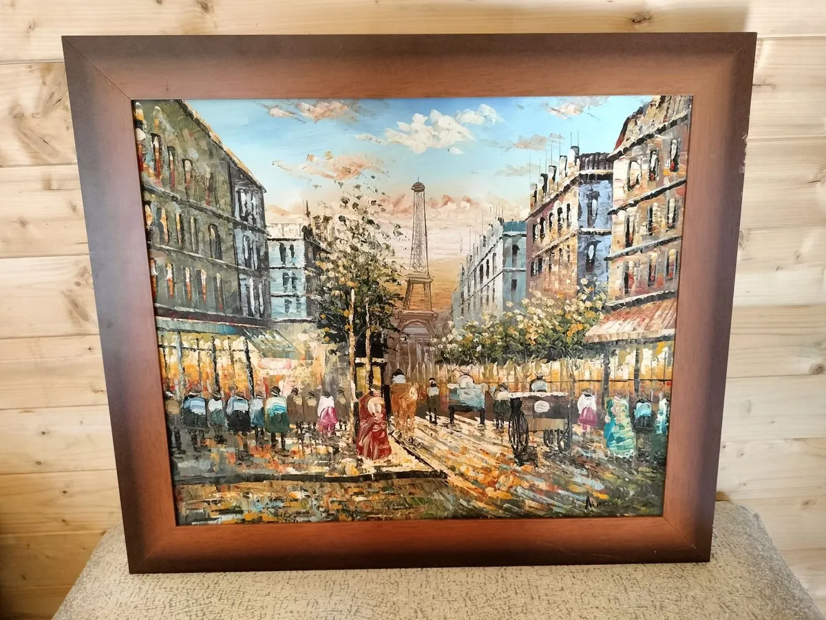 Large paris paintings - Image 1