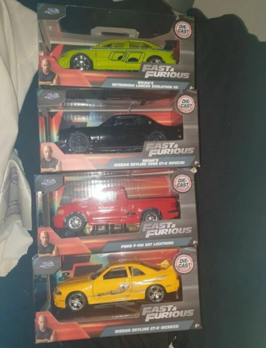 4 OLD SCHOOL FAST & FURIOUS DIE.CAST MODELS