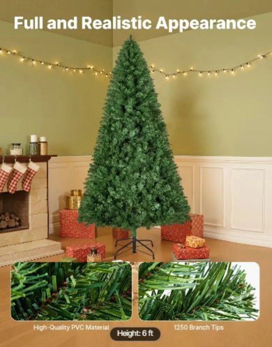Christmas Tree, 1.8m Artificial Xmas Tree - Image 3