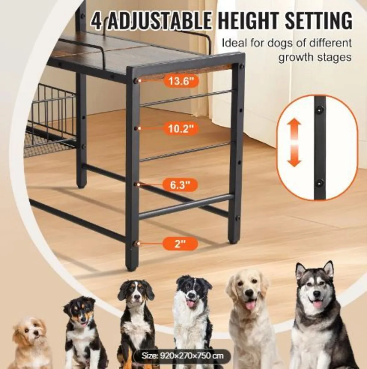 Pet Feeding Station with Storage - Image 4