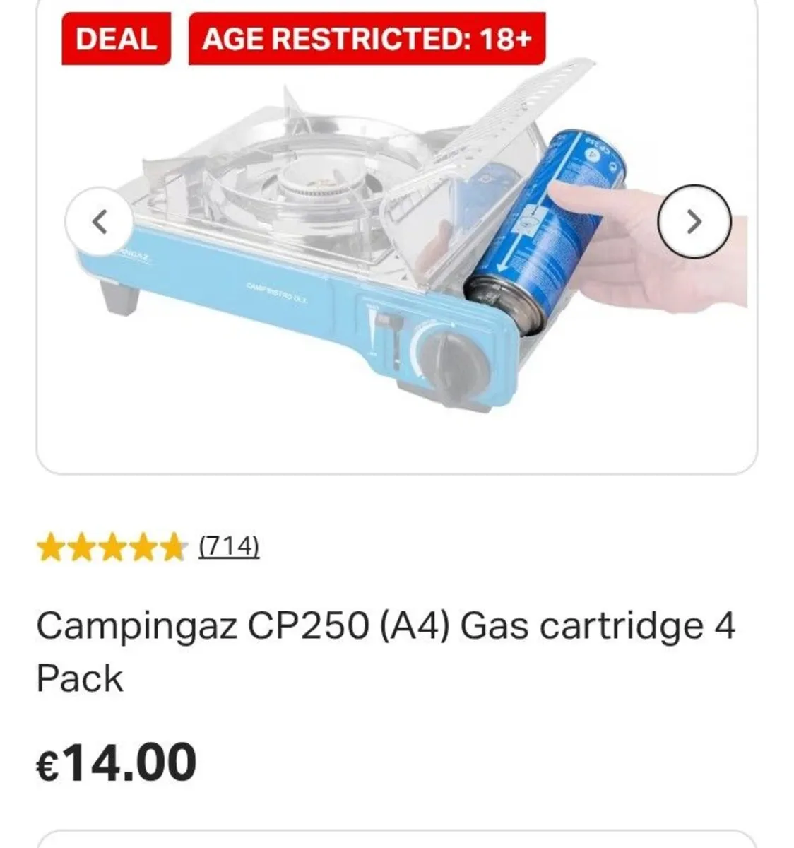 Brand New Campingaz Cilynerds Cartridges 6Pack - Image 3