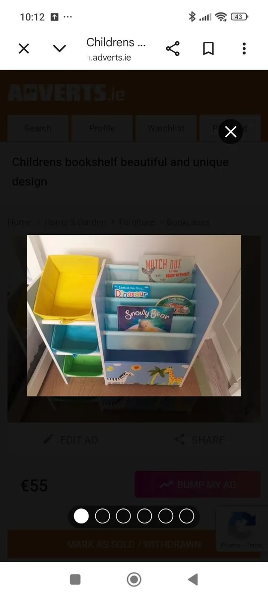 Kids bookshelf - Image 1