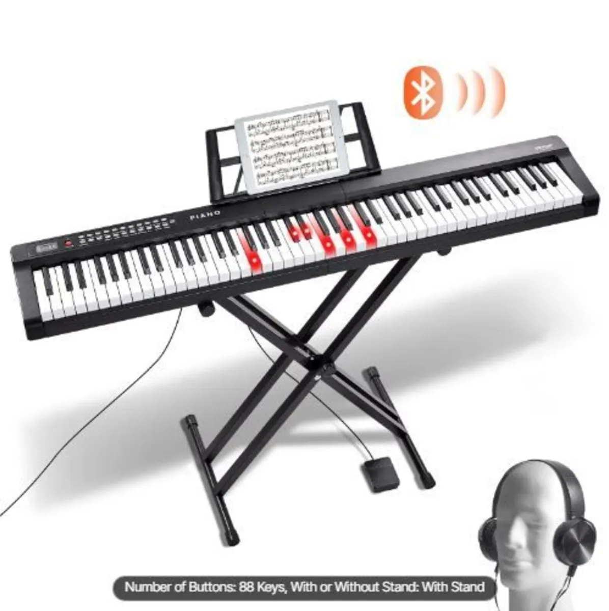 88 Key Digital Piano Keyboard - Image 1