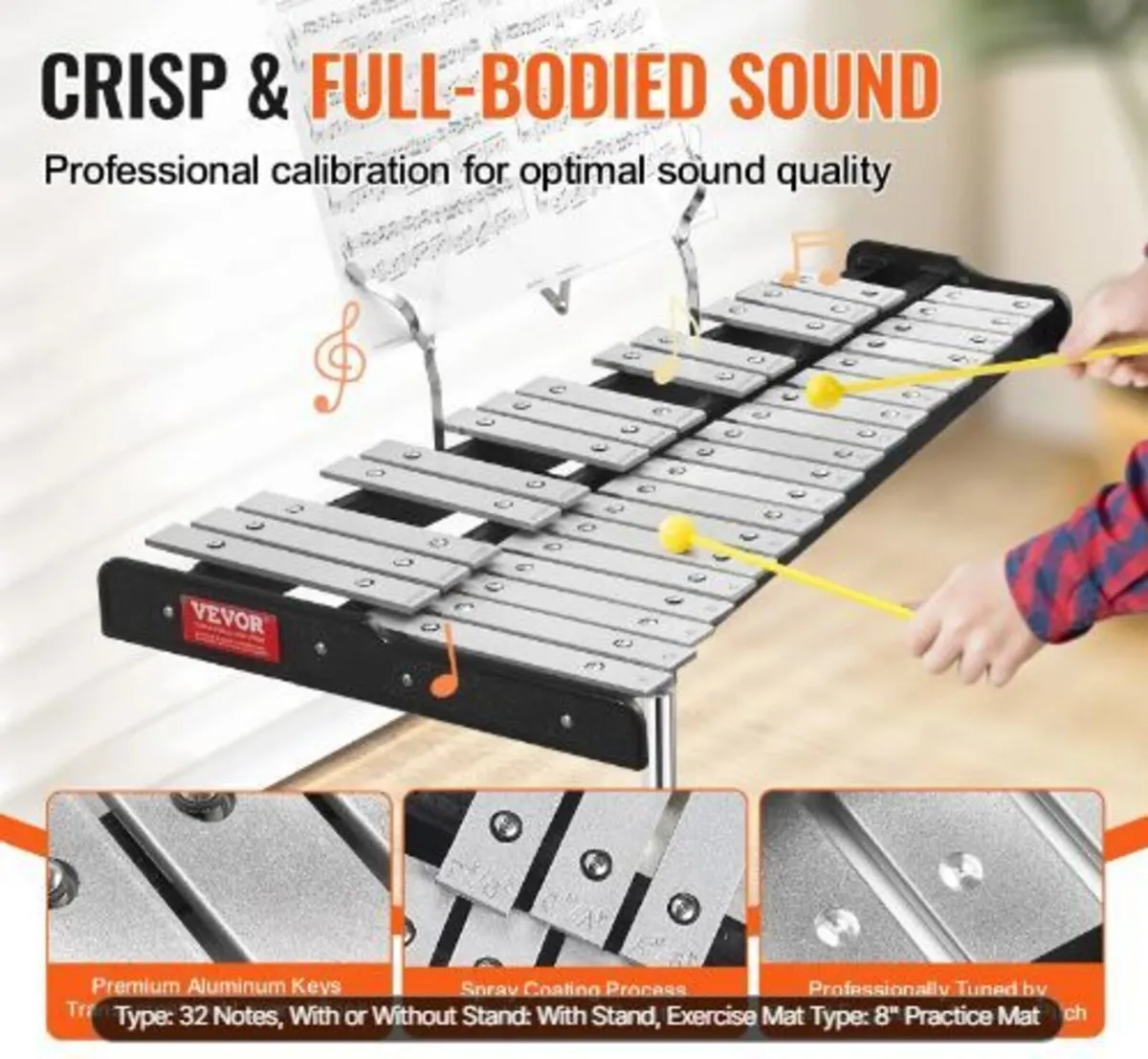 32 Note Glockenspiel Xylophone Bell Kit - Image 4