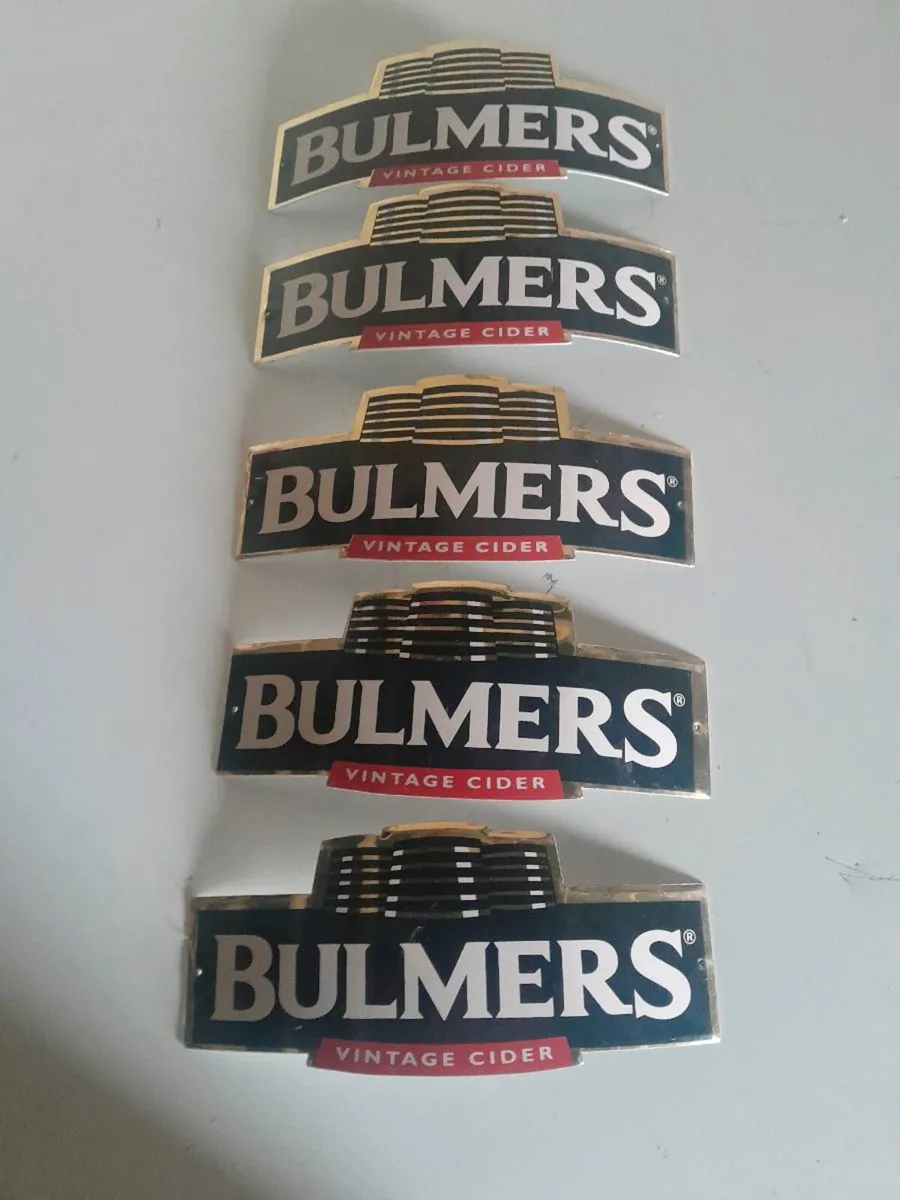 Five  bulmers vintage  cider tin singhs - Image 1
