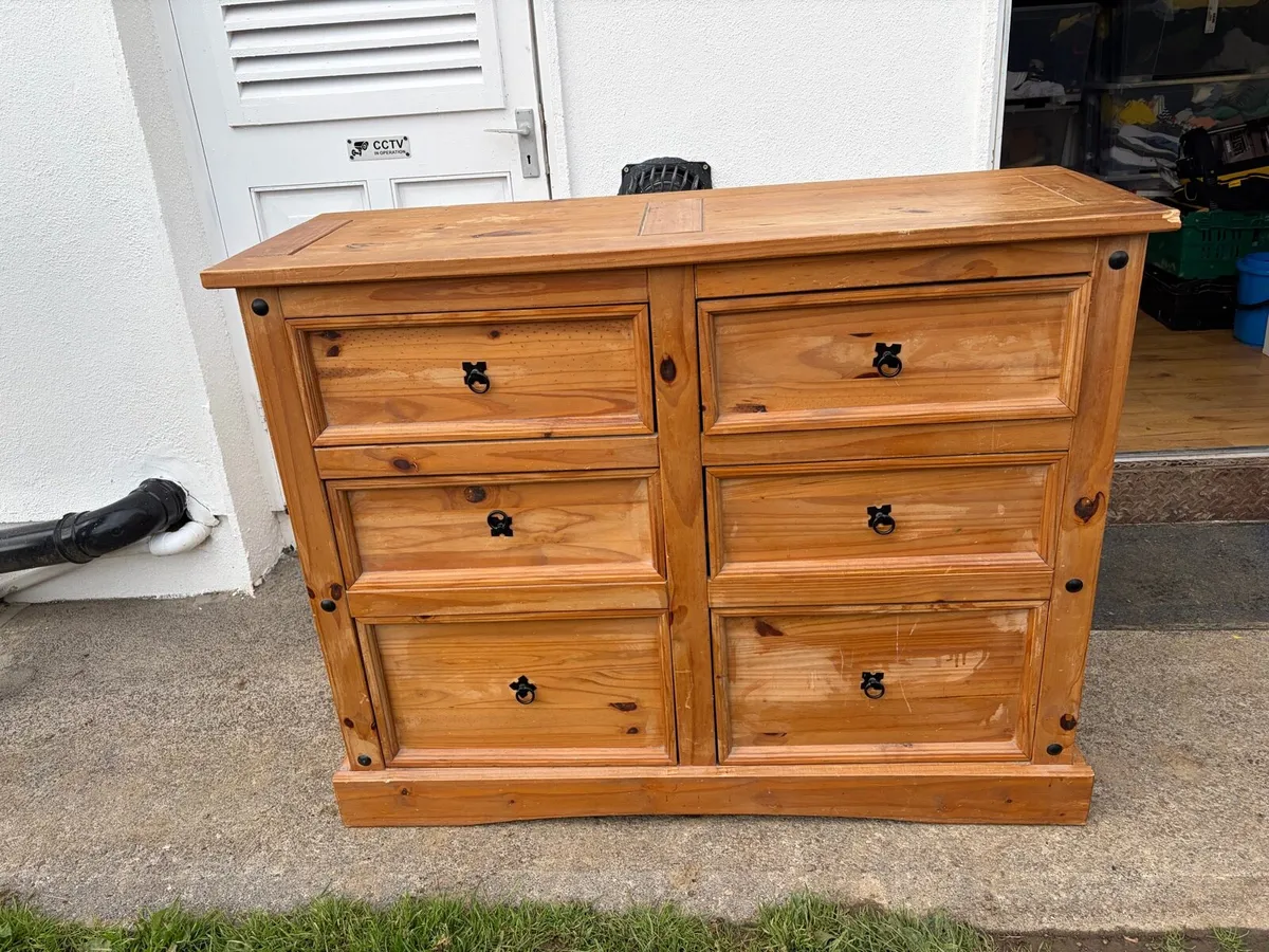 mexican pine chest of drawers - Image 2
