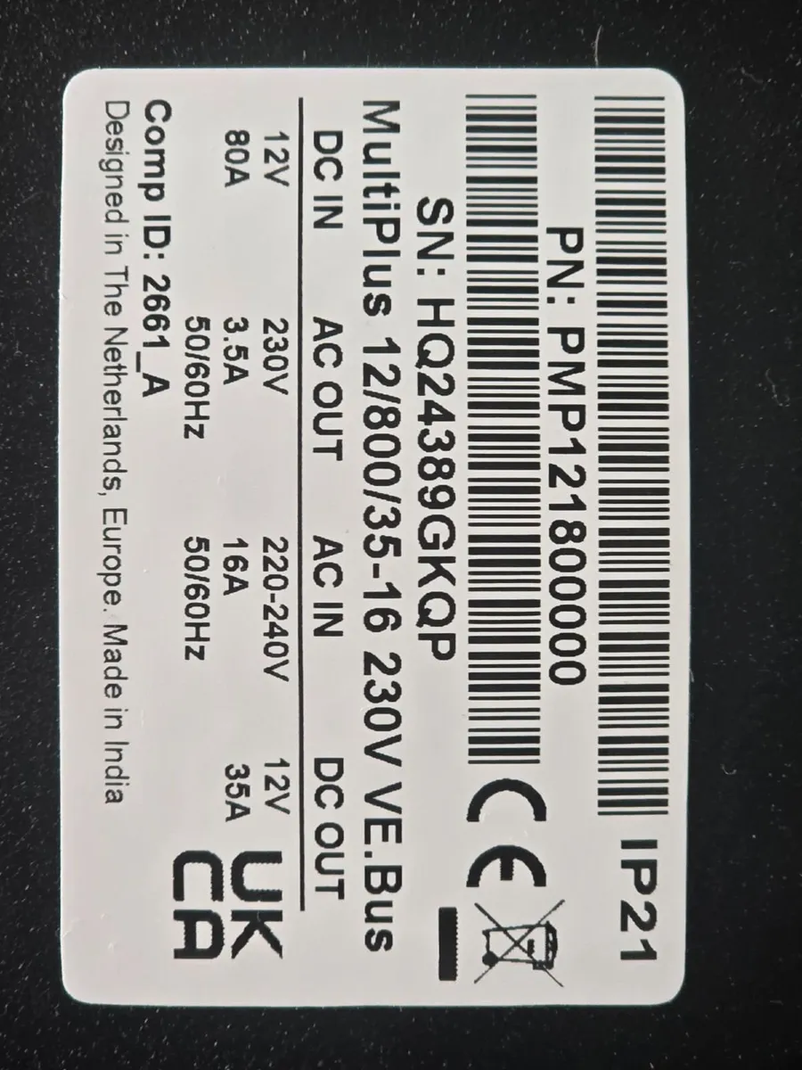 Victron Energy Multiplus 12/800/35 Inverter - Image 3