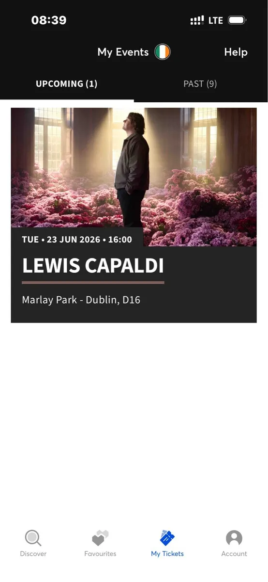 2x Lewis Capaldi tickets