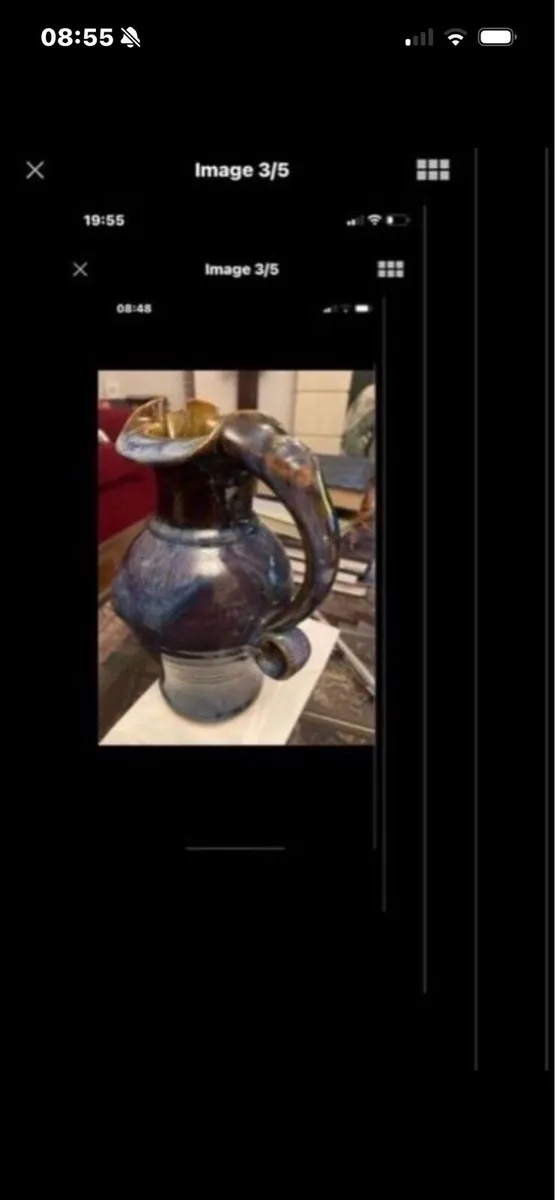 Colm De Ris Celtic Pottery Jug - Image 1