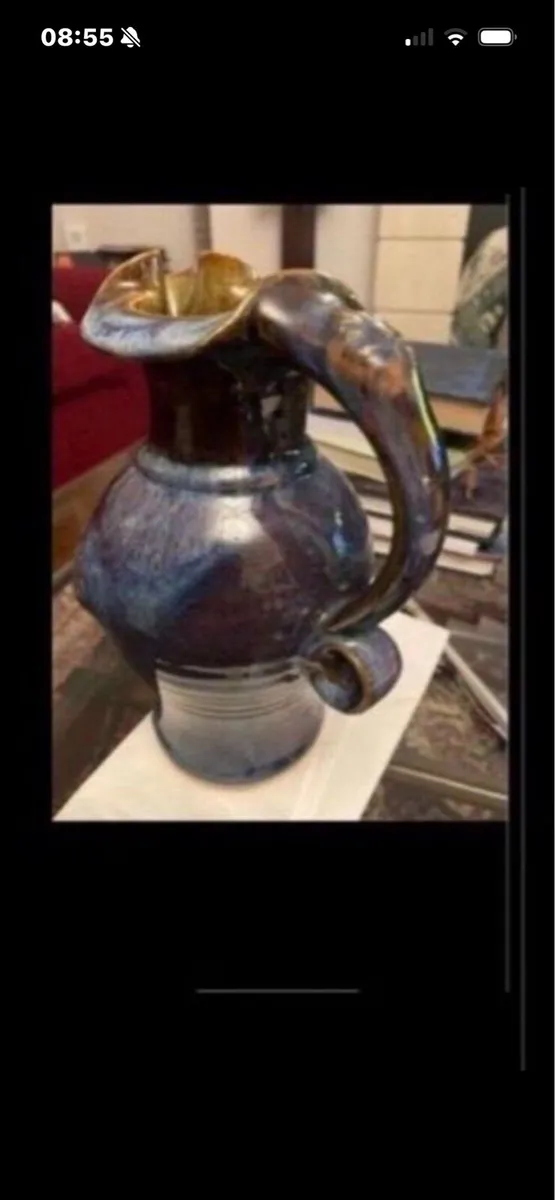 Colm De Ris Celtic Pottery Jug - Image 2