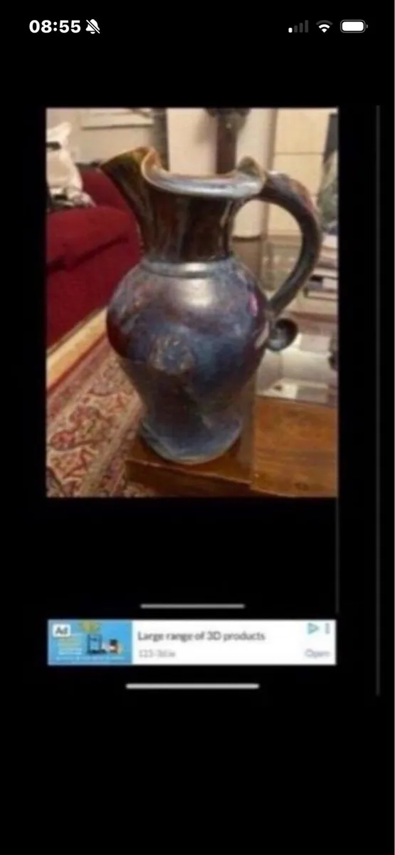 Colm De Ris Celtic Pottery Jug - Image 3