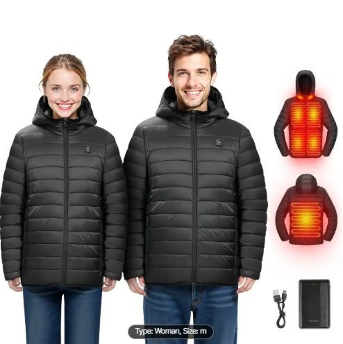 Heated Jacket for Women with 7.4V Battery - Image 2