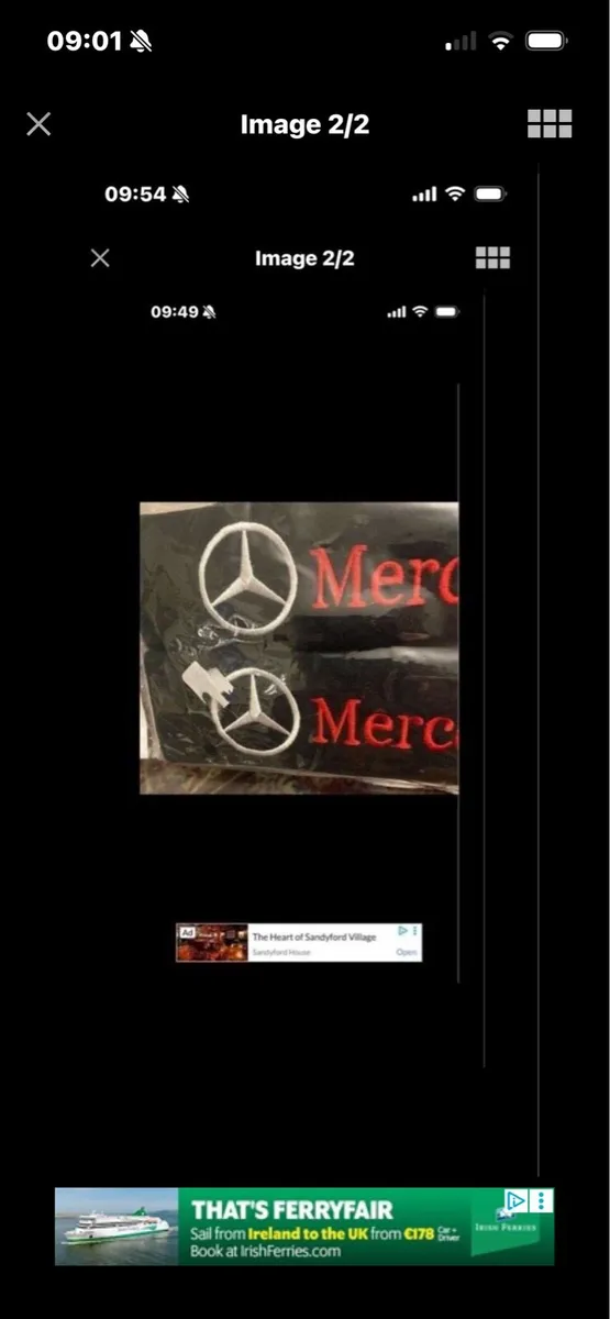 Mercedes Seat Belt Cushions Set - Image 2