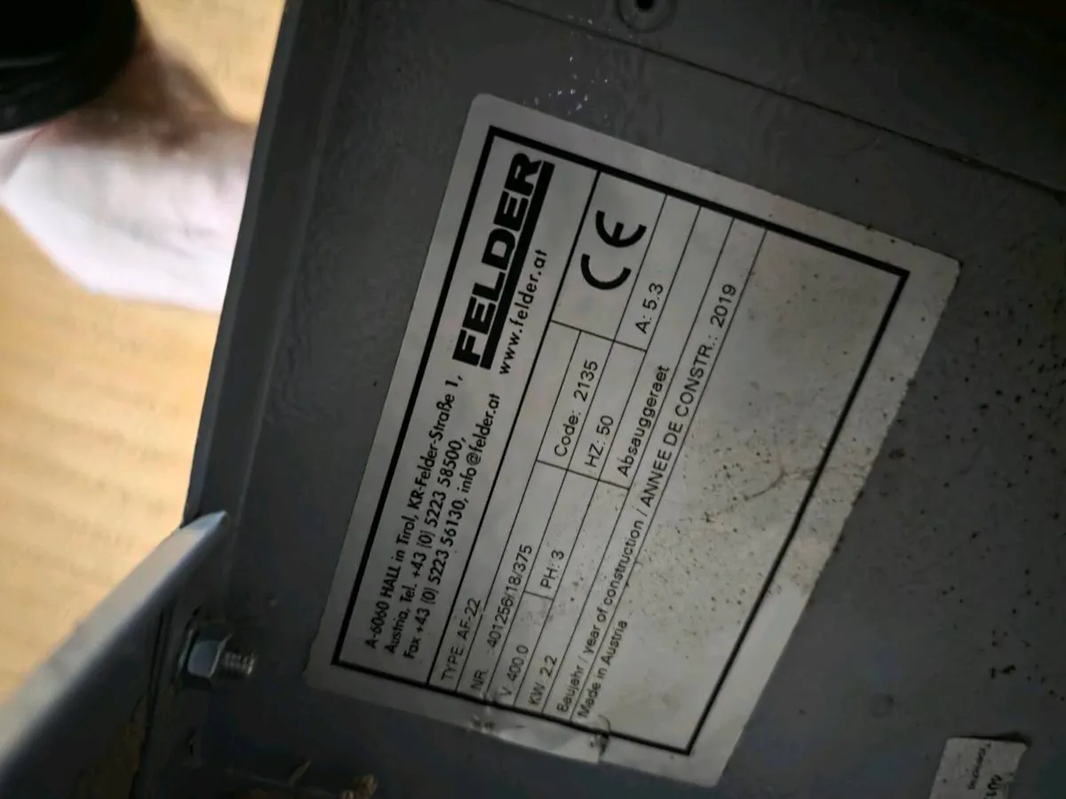 Felder dust extractor - Image 2