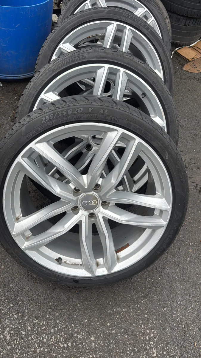 20” rs6c silver used alloy and tyres