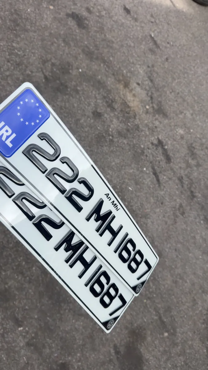 German jap metal pressed gel number plates - Image 1