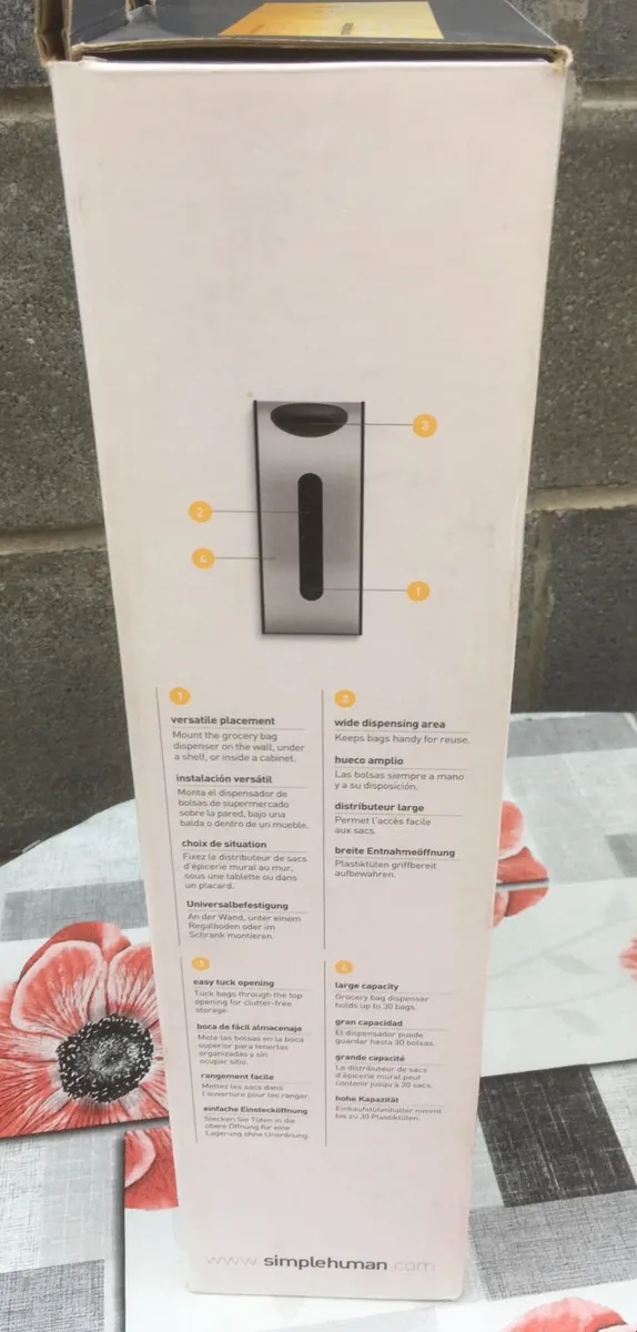 BRAND NEW Simplehuman Shopping Bag Storage - Image 2