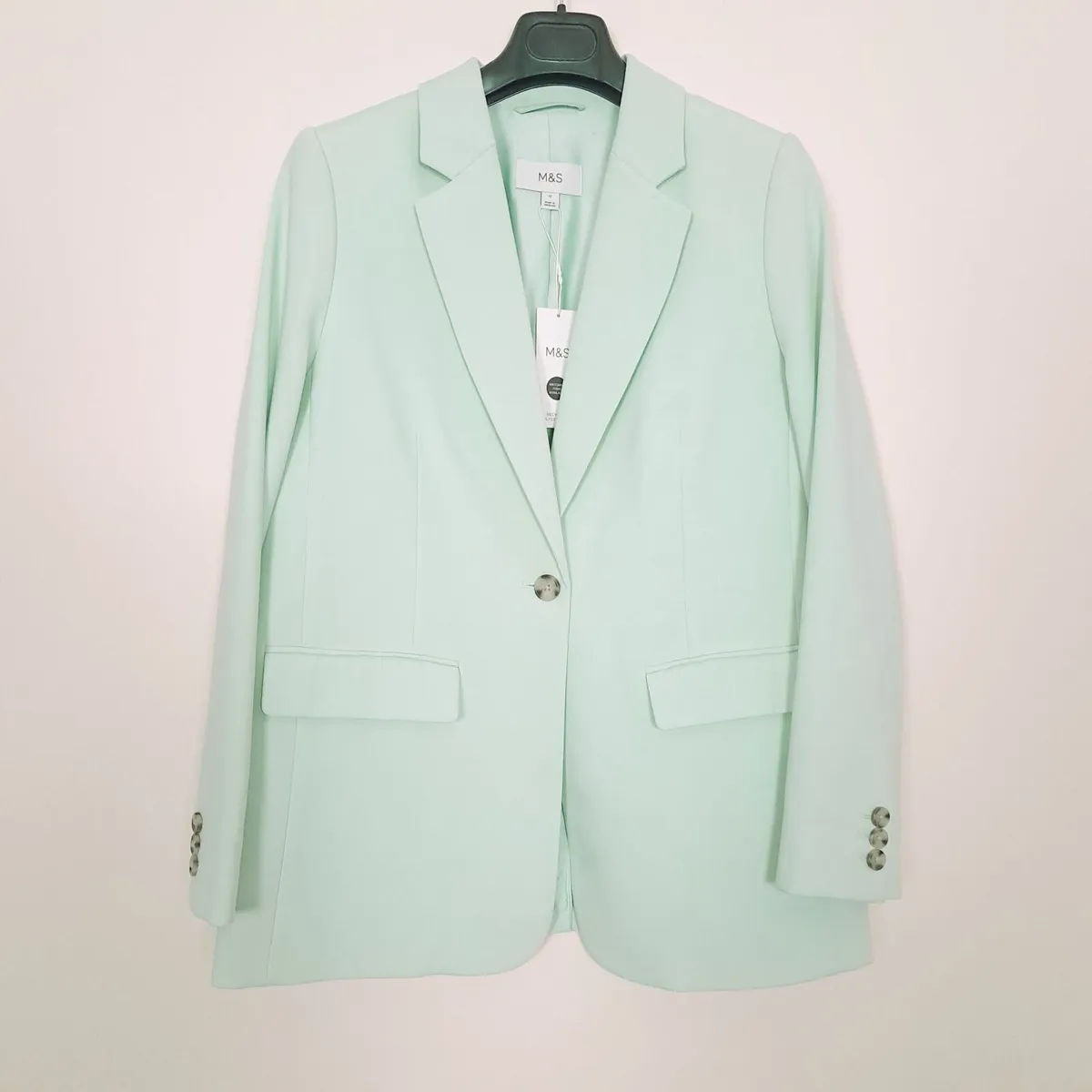 Marks & Spencer Green Pastel Blazer 12UK/40EU - Image 1
