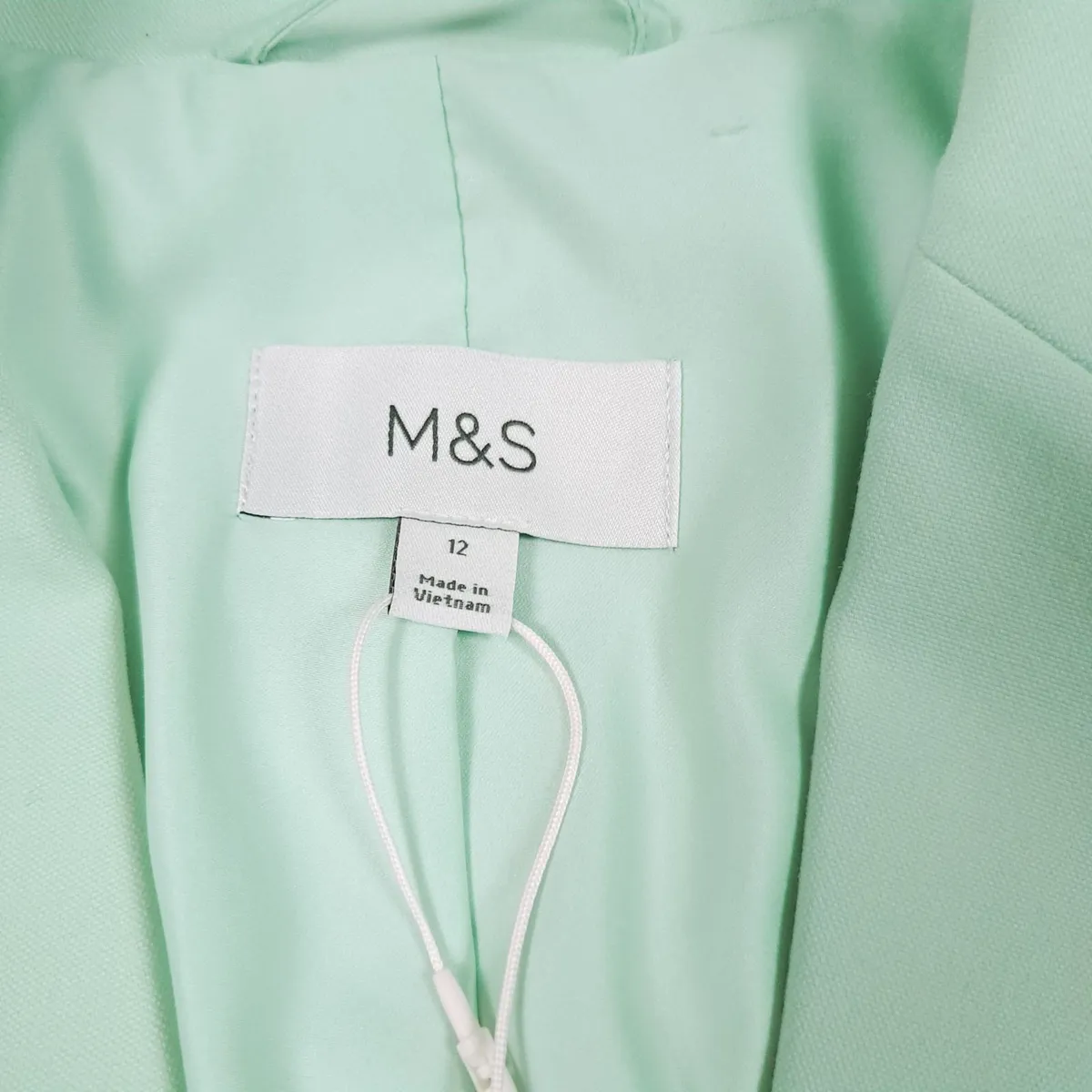 Marks & Spencer Green Pastel Blazer 12UK/40EU - Image 3