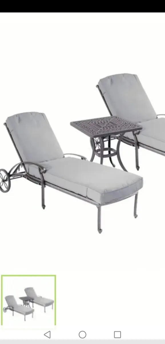 Brand New Hartman Cast Aluminium Lounger Set - Image 1