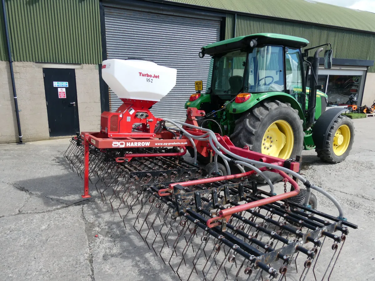 6m AG Harrow with Stock seeder - Image 1