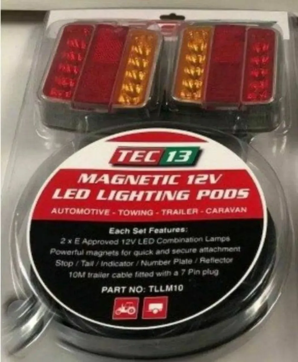 BNIB Tec 13 Magnetic 12V LED Light Pod Set - Image 3