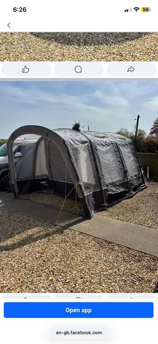 Vango air away 4/5 man tent - Image 1