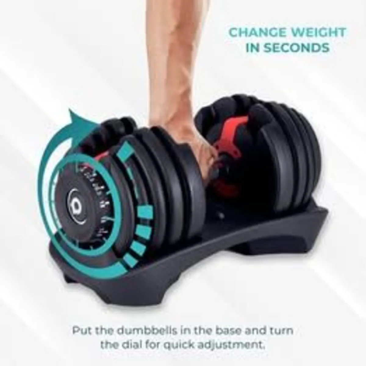RPM Adjustable Dumbell Set 24Kg - Image 4