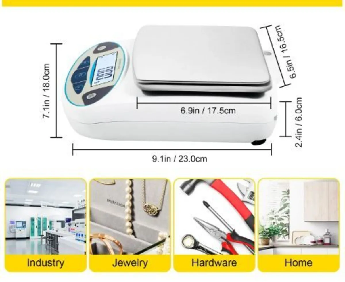 Analytical Balance, 5000g x 0.01g Accuracy Lab Sca - Image 2