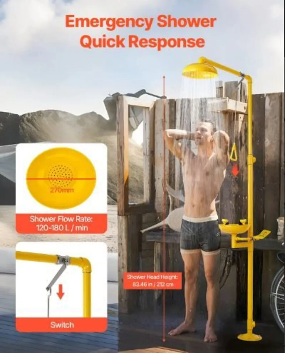 Emergency Shower Eye Wash Station - Image 2
