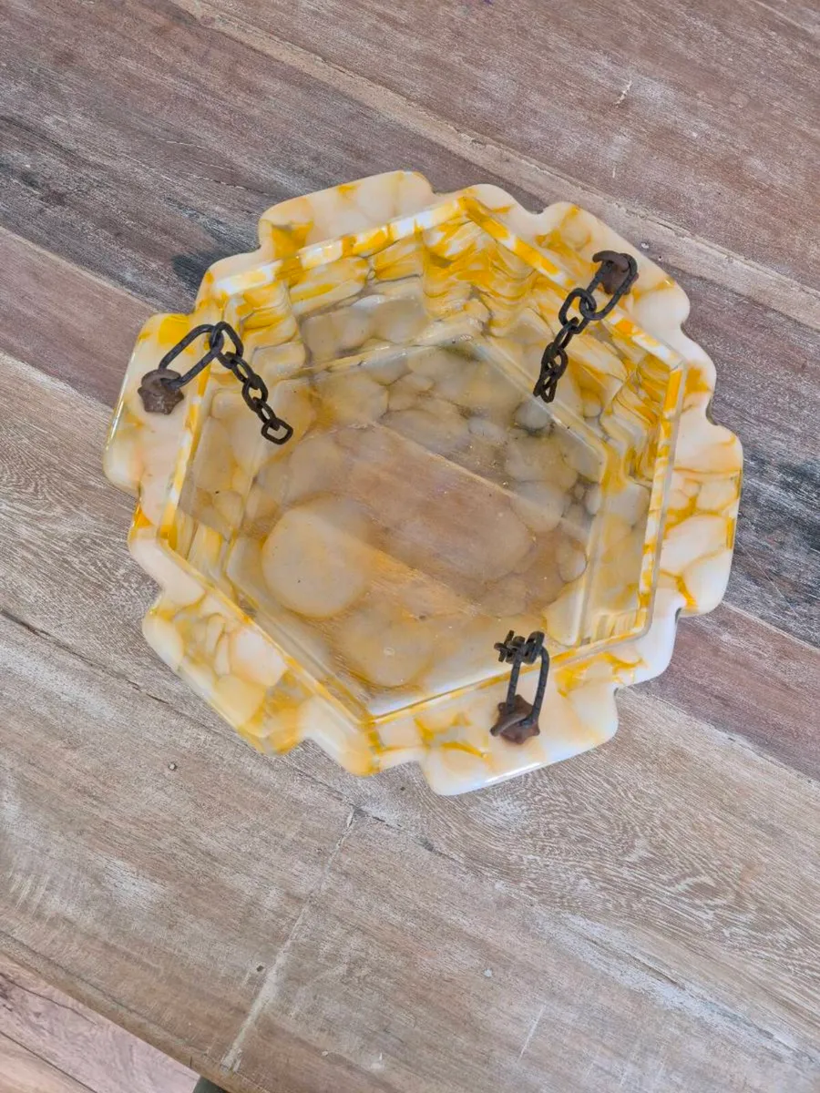 Art Deco Glass Ceiling light - fly catcher - Image 3