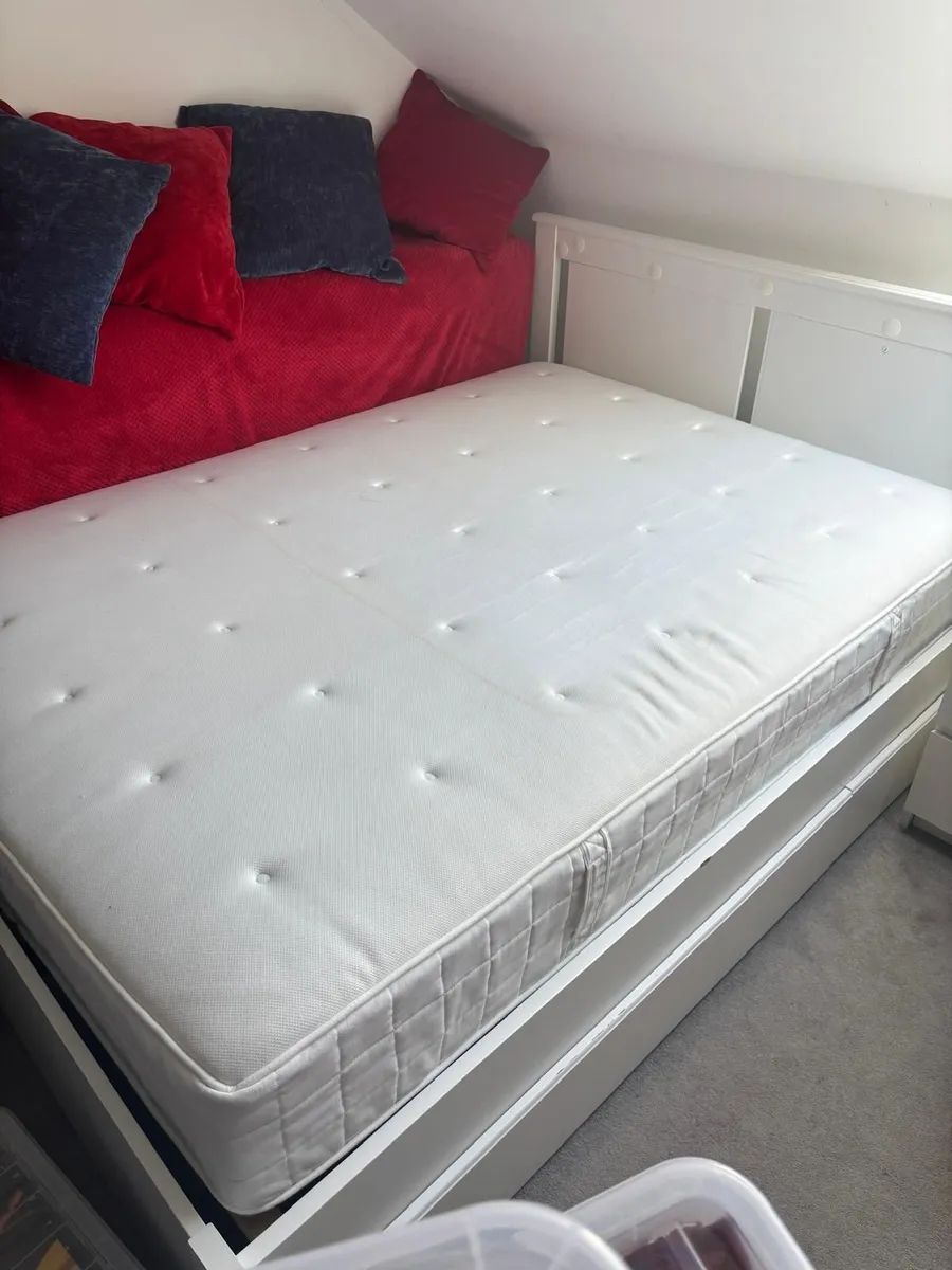 Double bed frame with mattress - COLLECTION ONLY - Image 1