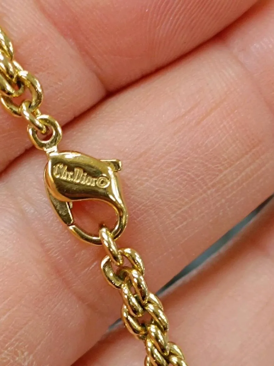 Vintage Christian Dior Chain , Gold Tone - Image 3