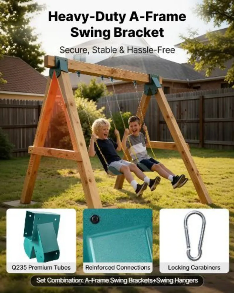 Swing Set Brackets, Heavy-Duty A-frame Set - Image 3