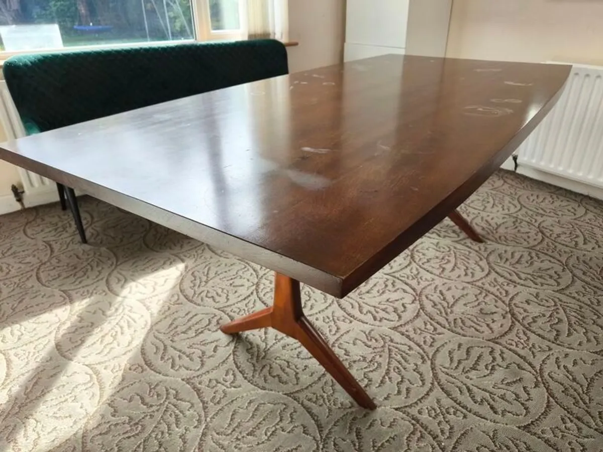 Large Walnut Dining table - Image 1