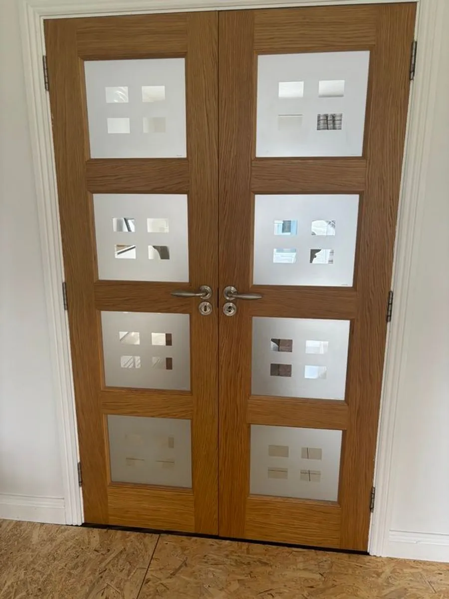 Solid Oak Double Doors