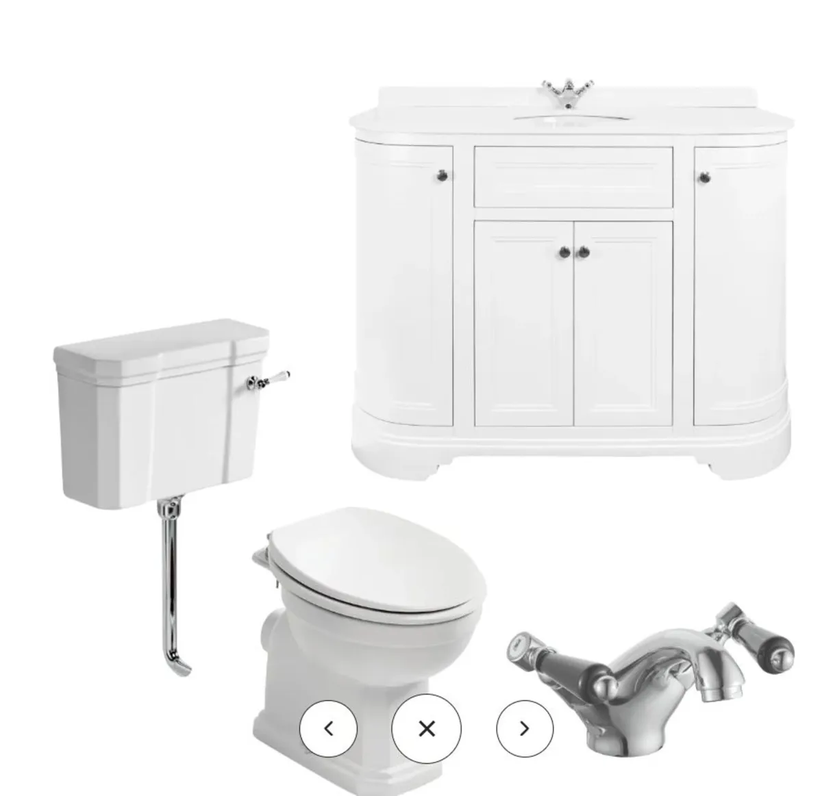 Low Level Toilet and Kingsbury 1200mm Vanity Deal - Image 2
