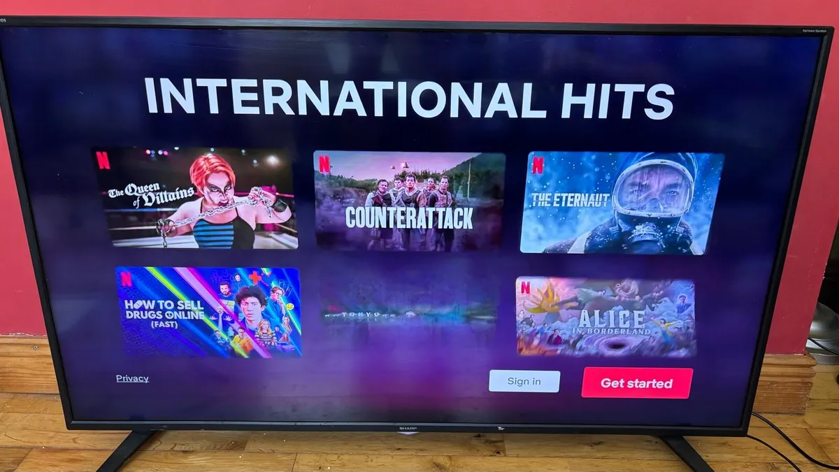49” Sharp Aquos 4K Smart TV - Image 1