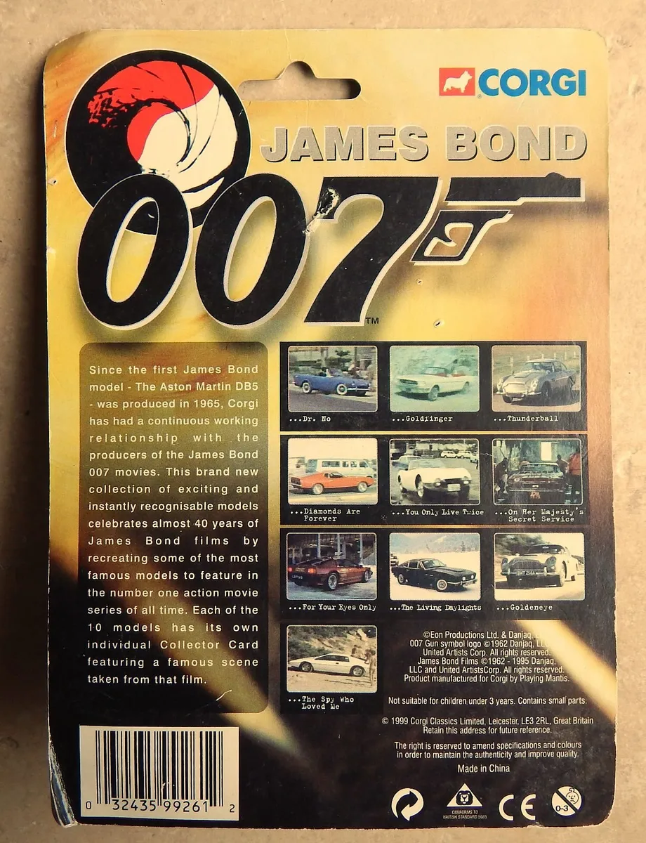 3 Corgi James Bond Die Cast Cars - Image 4