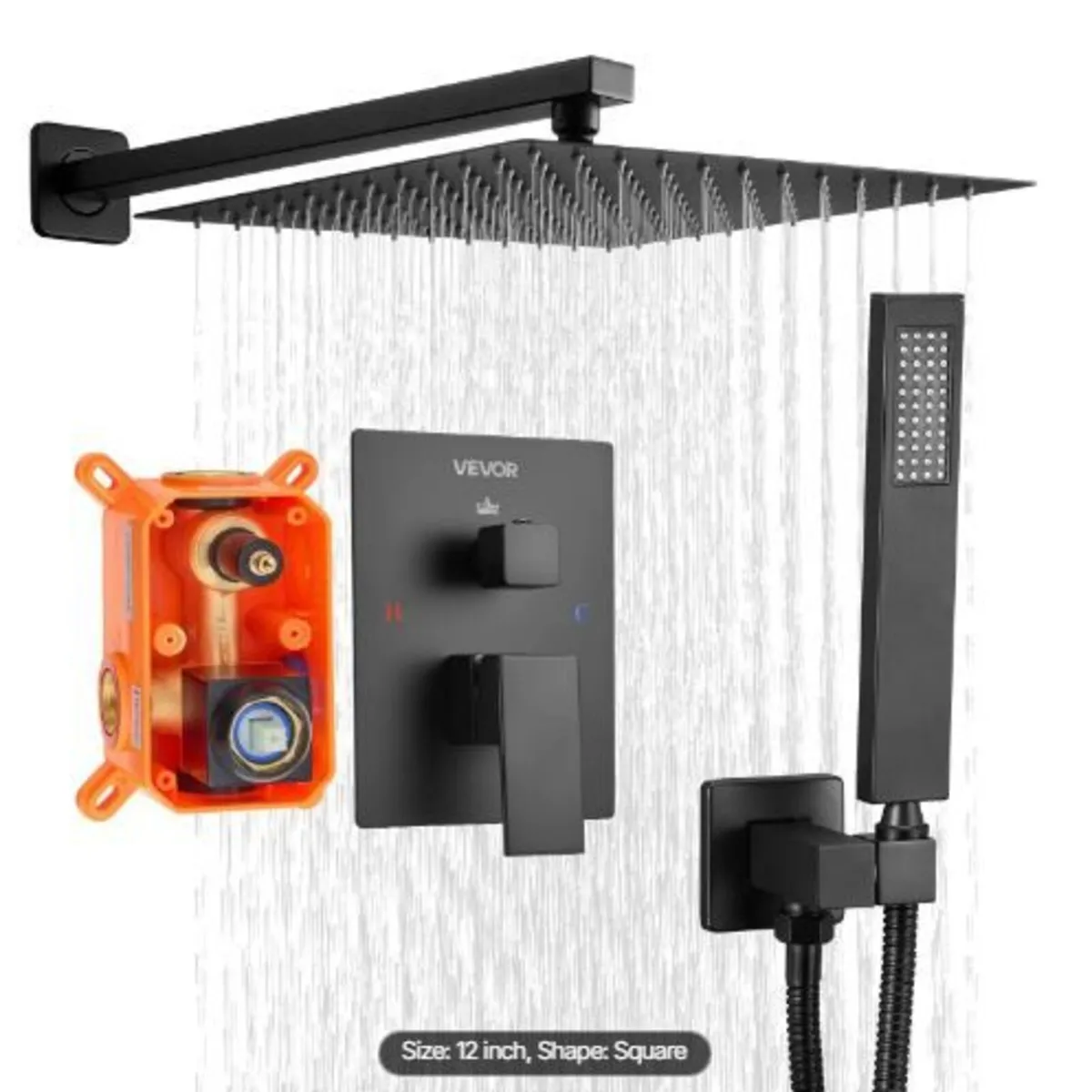 Shower Faucet Set, Rainfall Bathroom - Image 4