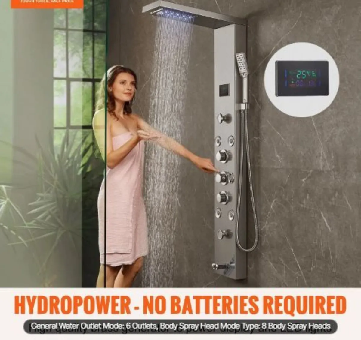 Shower Panel System, 6 Shower Modes - Image 3