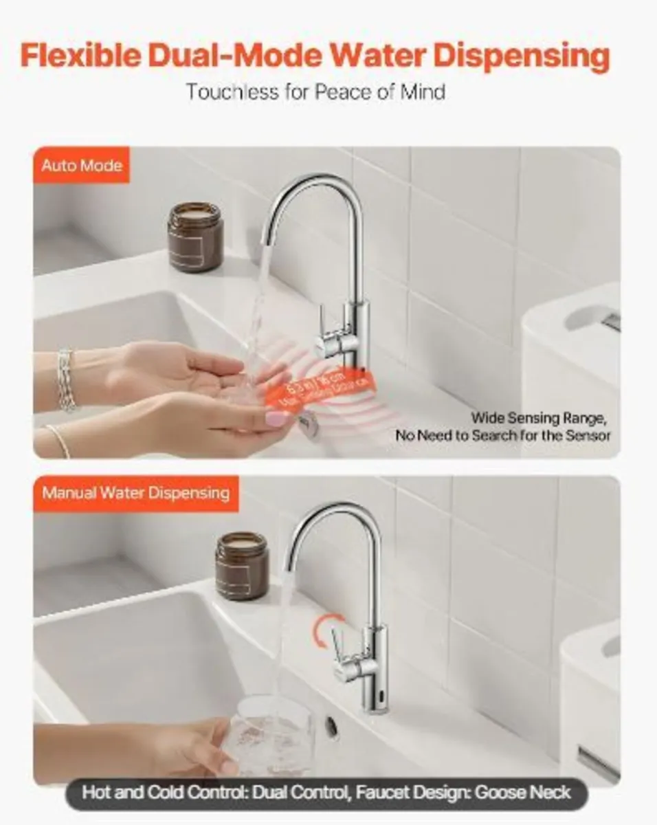 Touchless Kitchen Bar Sink Faucet - Image 4