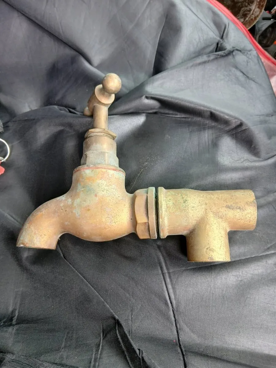 Old brass tap