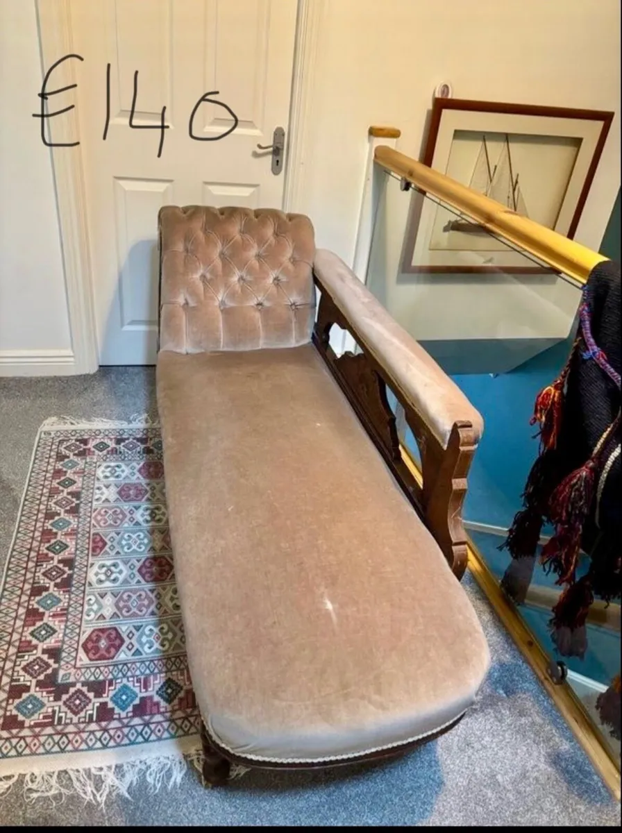 Edwardian chaise lounge - Image 1