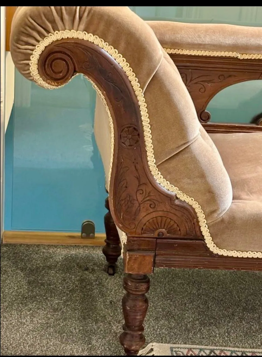 Edwardian chaise lounge - Image 2