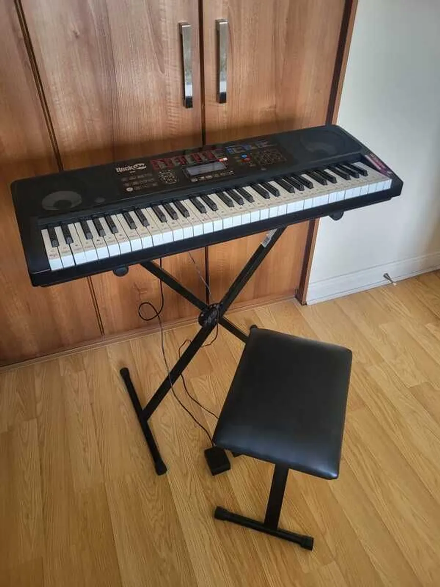 Keyboard Piano Kit + Stand, Pedal & Headphones - Image 1