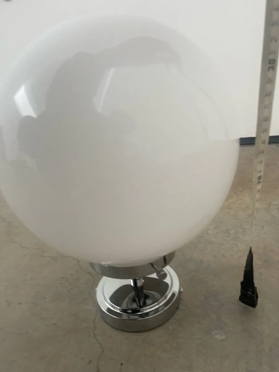 Hanging glass ball lamp (new) - Image 2