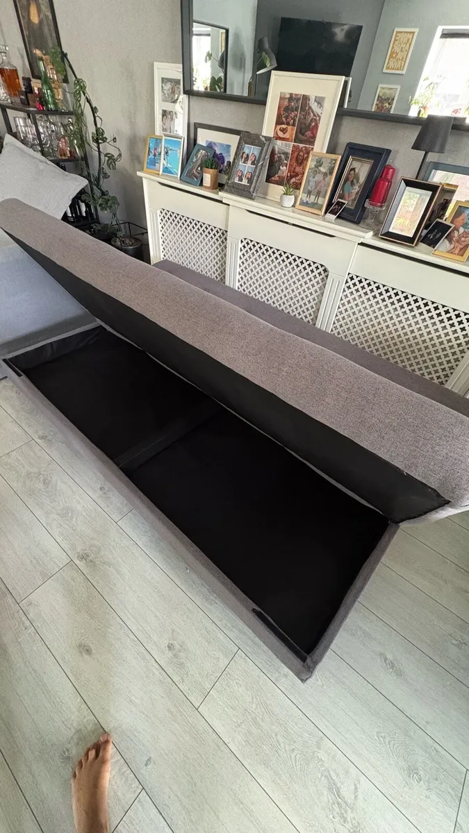 Sofa bed with storage Harvey Norman - Image 3