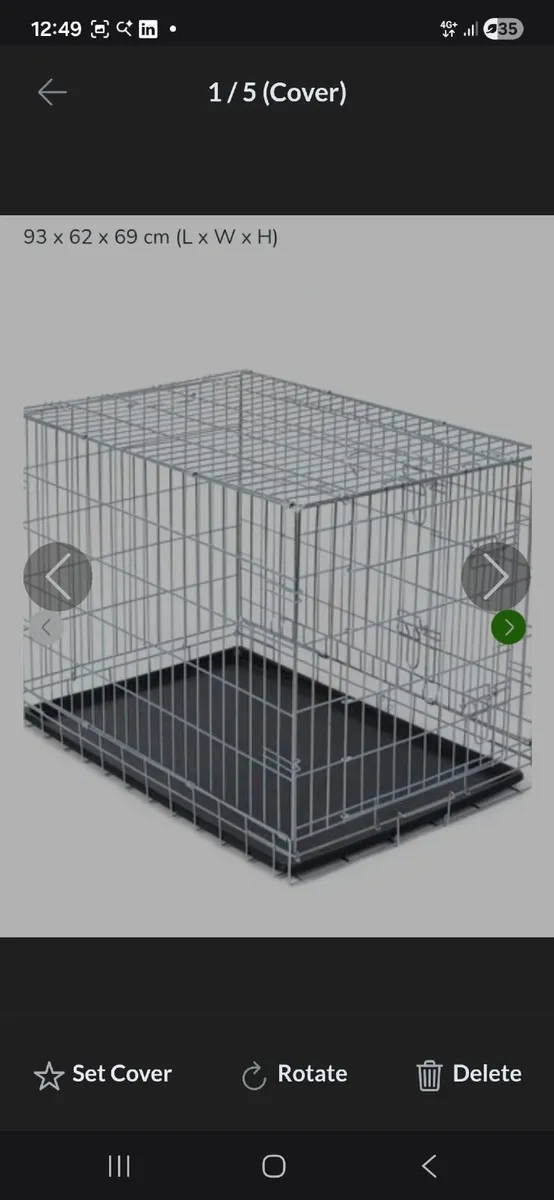 Medium dog crate and small dog travel carrier - Image 1