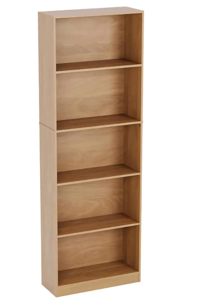 Oak Wooden Shelving Display Storage Unit - Image 1